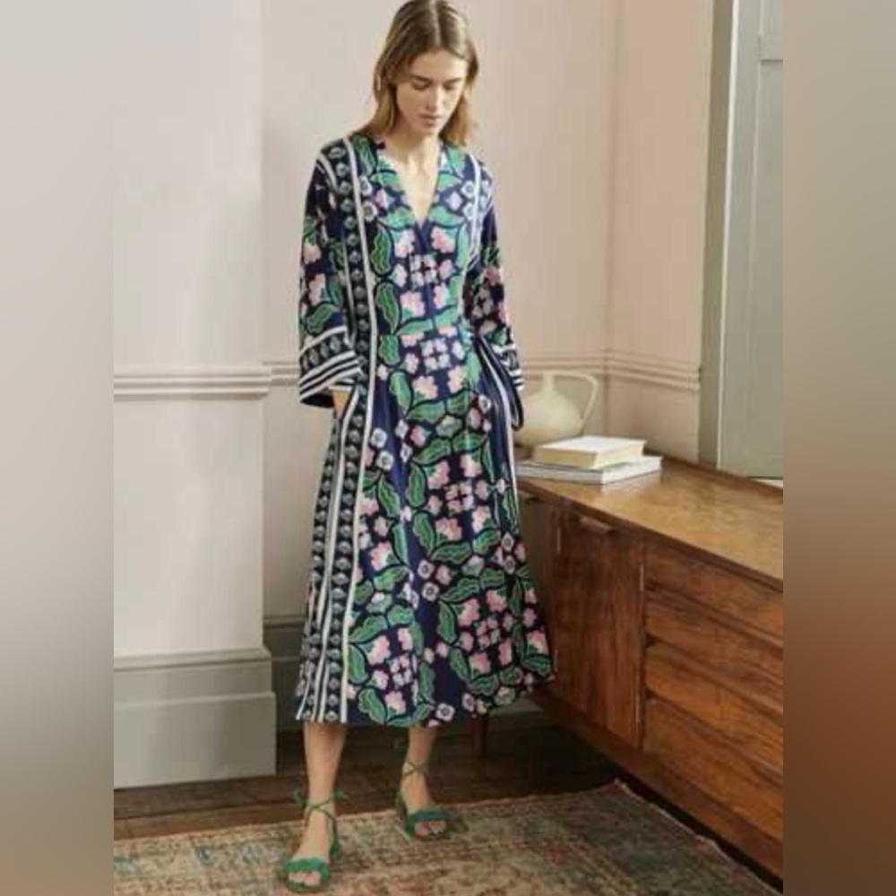 GUC Boden Lavinia Midi Wrap Jersey Dress